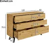 Sideboard, Breite 120cm, Wohnzimmerschrank, Mehrzweckschrank, Schubkastenkommode, Küchenschrank, Aufbewahrungsschrank Bild 5