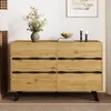 Sideboard, Breite 120cm, Wohnzimmerschrank, Mehrzweckschrank, Schubkastenkommode, Küchenschrank, Aufbewahrungsschrank Bild 2