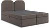 AX LIVING Boxspringbett 140x200 Migwell Grau mit Kopfteil Bettkasten Bild 2