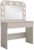 OTTO home Schminktisch NANCY, Hollywood Spiegelmit Beleuchtung, Schublade Soft Close (B/T/H: 100/42,5/142cm, Farbe Kaschmir Beige), Kosmetiktisch mit viel Stauraum, LED, Soft-Close Bild 3