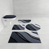 Grund Badematte Belize, Badvorleger, Badezimmer Teppich, sehr weich, Höhe 20 mm, rutschhemmend beschichtet, schnell trocknend, fußbodenheizungsgeeignet, Polyacryl, rund, weiche Haptik, auch als 3 teiliges Set erhältlich, Made in Europe Bild 2
