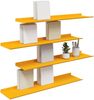 vidaXL Schwebendes Regal 4 pcs Senfgelb 80 x 18 x 2,5 cm Stahl 8004039 Bild 3