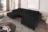 99rooms Massimo Wohnlandschaft Cordstoff POSO Schwarz mit Schlaffunktion Bild 4