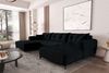 99rooms Massimo Wohnlandschaft Cordstoff POSO Schwarz mit Schlaffunktion Bild 2