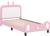 vidaXL Kinderbettgestell mit Kopfteil Rosa 90 x 200 cm PU 42011096 Bild 4