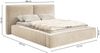 Selsey 'Tilves' Polsterbett 140x200 mit Bettkasten, Lattenrost, Velours, olivgrün Bild 5