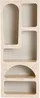 Vente-unique - LUELA Regal Holz, Platte Beige - B 32 cm x H 150 cm x L 60 cm Bild 2