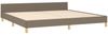 Bettgestell mit Kopfteil Taupe 200x200 cm Stoff [347443] Bild 4