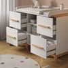 Wickelkommode Malia Weiß/Artisan 133 x 98 cm XL mit 4 Schubladen Vitalispa Bild 4