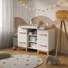 Wickelkommode Malia Weiß/Artisan 133 x 98 cm XL mit 4 Schubladen Vitalispa Bild 3