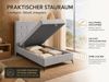Best for Home Boxspringbett K15 Single SLIM mit Bettkasten & Bonellfederkern, Topper H3 (Boxspringbett Set, 1-St, 70x200 80x200 90x200 100x200 cm), mit oder ohne Topper, Flexible Liefermöglichkeiten, Handwerksqualität Bild 2