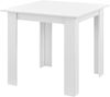 Esstisch Algermissen 80x80x76 cm für 4 Personen Weiß en. casa Bild 2