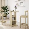 vidaXL Bartisch mit Ablagen, Holzwerkstoff, 60 x 60 x 102 cm, Sonoma-Eiche Bild 3