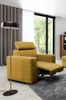 Ecksofa inkl. Hocker und Sessel CANTON Stoff Camelia Senfgelb Ottomane Links Bild 4