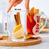 KONZEPT Latte-Macchiato-Tasse Latte Macchiato Gläser Set mit Henkel, Set Kaffeegläser 350 ml, 6-tlg, 6/12-er Set aus transparentem Glas Bild 2