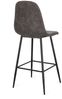 Barhocker New Irelia aus Kunstleder, modern mit Fußstütze, dunkelgrau, 2er-Set Bild 2