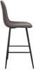 Barhocker New Irelia aus Kunstleder, modern mit Fußstütze, dunkelgrau, 2er-Set Bild 3