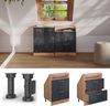 Küchenschrank für Dachschrägen R-Line Schwarz Beton 60 cm mit 2 Schubladen Vicco Bild 2