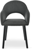 GOEURVANT 1316 Esszimmerstühle 6er-Set, Webstoff - Anthrazit Bild 4
