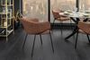 riess-ambiente Esszimmerstuhl NOBLESSE braun / schwarz - Chenille, Metallgestell, Retro, Armlehnen (Einzelartikel, 1 St), halbrunder Stuhl - ideal für Küche, Ess-, Arbeits-. Wohnzimmer & Büro Bild 2