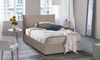 Dmora Queensize-Bett Aconito, Bettkasten mit Kunstlederbezug, 100 % Made in Italy, Öffnung vorne, inklusive Matratze 120 x 200 cm, taubengrau Bild 2