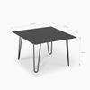 janEven Beistelltisch CoasLine Anthrazit Quadratisch Hairpin Beine 65x65 cm Bild 2