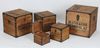 5 Stück Holzkisten Würfel Set 5 Größen Kisten mit Deckel Boxen quadratisch 16-38cm Bild 5