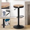 CLP Barhocker 2er Set, Barstuhl Pitas höhenverstellbar mit Holz-Sitzfläche,natura Bild 4