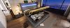 Polsterbett 140×200 cm mit hydraulischem Bettkasten, LED & USB/Type-C, hohes Kopfteil, Grau Bild 2