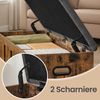 VASAGLE Truhe mit Stauraum, Truhenbank mit Deckel, für Schlafzimmer, Flur, Wohnzimmer, 41 x 101 x 49 cm, braun-grau Bild 4