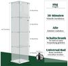 Simurq Glasvitrine Standvitrine mit LED und 1 Glastüren, 4 Lagen Glas Vitrinenschrank (schauvitrine, Glasschrank mit 1 Türen,Schloss,40 x 35 x 163 cm, Sammlervitrine) Bild 2