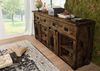 Sideboard Mango 200x45x90 braun lackiert RAILWAY #422 Bild 2