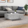 Couchtisch, Sofatisch mit LED-Leuchten Betongrau 80x80x31 cm Bild 5