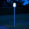 Smart RGB LED Stehleuchte, Edelstahl, silber, weiß Bild 2