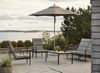 Gartensofa Indus mit Kissen aus Aluminium und Teak, modern, sand, für 2–3 Personen Bild 3