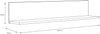 FORTE Arkina Wandpaneel, Holzwerkstoff, Braun, 139,7 x 25,8 x 24,6 cm Bild 3