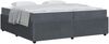 vidaXL Bettrahmen mit Matratze Dunkelgrau 200 x 200 cm Stoff 3398439 Bild 2