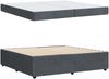vidaXL Bettrahmen mit Matratze Dunkelgrau 200 x 200 cm Stoff 3398439 Bild 4