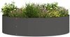 vidaXL Pflanzenring Schwarz 80 x 80 x 20 cm Kaltgewalzter Stahl 873620 Bild 3