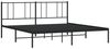 vidaXL Bettgestell mit Kopfteil Metall Schwarz 193x203 cm 352486 Bild 3