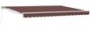 vidaXL Manuell einziehbare Markise Braun 4,5 × 3 m 3420293 Bild 2