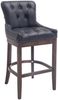 CLP 2er Set Barhocker Lakewood Echtleder gepolstert,schwarz antik Bild 5