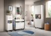 Hochschrank >Riff< in Weiß - 35x110x34cm (BxHxT) Bild 5