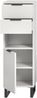 Hochschrank >Riff< in Weiß - 35x110x34cm (BxHxT) Bild 3