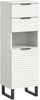 Hochschrank >Riff< in Weiß - 35x110x34cm (BxHxT) Bild 1