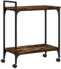 vidaXL Küchenwagen Räuchereiche 60,5x31x72,5 cm Holzwerkstoff 842368 Bild 2