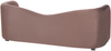 Sofa 3-Sitzer VELTADA Samtstoff Dunkelbraun Bild 5
