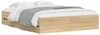 vidaXL Bettgestell mit Schubladen Sonoma-Eiche 140x200cm Holzwerkstoff 3207275 Bild 2