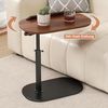 BlingBin Beistelltisch Beistelltisch Holz Klein Couchtisch Sofatisch,C Form Höhenverstellbar (1 Set, 1-St, 45 x 30 x 80 cm), Höhenverstellbar und 360° Drehung, ideales Geschenk Bild 2