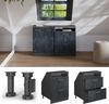 Dachschrägenschrank Rion Schwarz Beton 60x81.6 cm mit 2 Schubladen, Schrankkorpus 60 cm Tiefe Vicco Bild 5